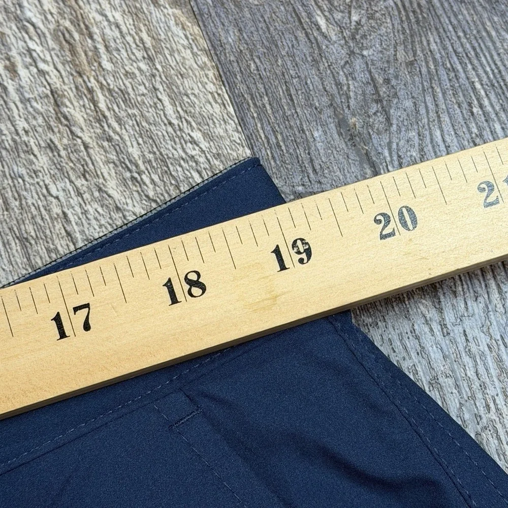 Orvis Tech Shorts Mens Size 38 Blue Stretch Performance Golf Hiking Zip Pockets